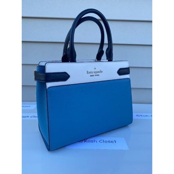 Kate Spade satchel purse medium color block purse niagara multi - Picture 2 of 8